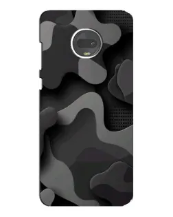 Чехол для Motorola MOTO G7 Plus с картинкой «Темный абстрактный камуфляж»