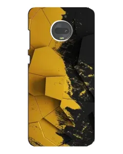 Чехол для Motorola MOTO G7 Plus с картинкой «Золотые осколки геометрии»