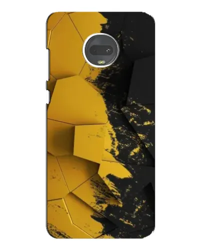 Чехол для Motorola MOTO G7 Plus с картинкой «Золотые осколки геометрии»