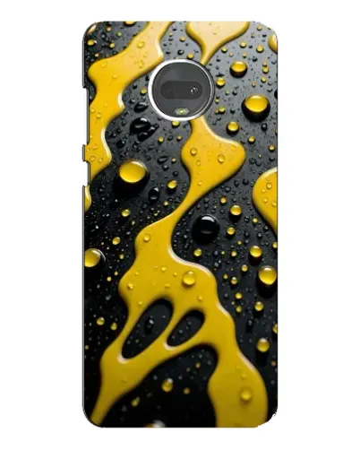 Чехол для Motorola MOTO G7 Plus с картинкой «Жидкое желтое золото»