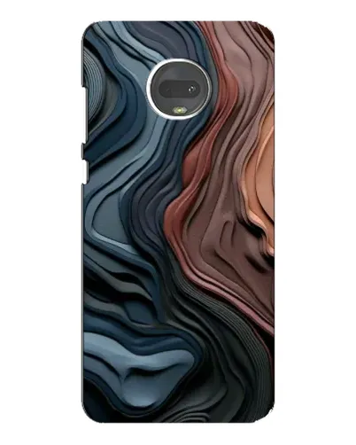 Чехол для Motorola MOTO G7 Plus с картинкой «Цветные волны каньона»