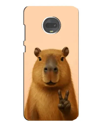 Чехол для Motorola MOTO G7 Plus с картинкой «Капибара виктория» Чехол для Motorola MOTO G7 Plus с картинкой «Капибара виктория»