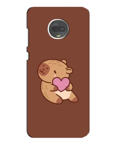 Чехол для Motorola MOTO G7 Plus с картинкой «Капибара с сердцем» Чехол для Motorola MOTO G7 Plus с картинкой «Капибара с сердцем»