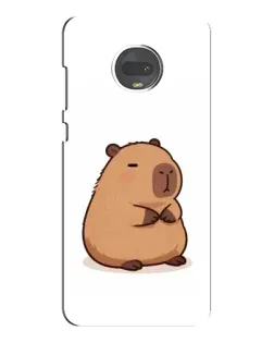 Чехол для Motorola MOTO G7 Plus с картинкой «Толстенькая капибара»