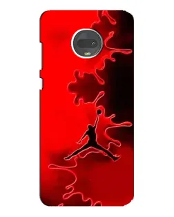 Чехол для Motorola MOTO G7 с картинкой «Jordan Red Smoke»