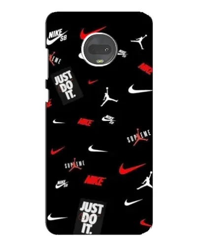 Чехол для Motorola MOTO G7 с картинкой «Nike Mix Pattern»
