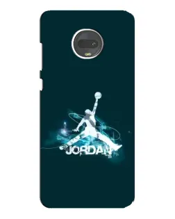 Чехол для Motorola MOTO G7 с картинкой «Jordan Blue Fire»