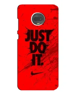 Чехол для Motorola MOTO G7 с картинкой «Nike Just Do It»
