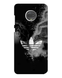 Чехол для Motorola MOTO G7 с картинкой «Абстрактный дым Adidas»