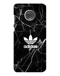 Чехол для Motorola MOTO G7 с картинкой «Белый мрамор Adidas»