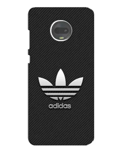 Чехол для Motorola MOTO G7 с картинкой «Adidas Карбоновая текстура»