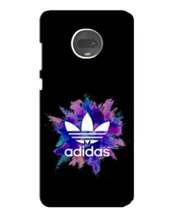 Чехол для Motorola MOTO G7 с картинкой «Взрыв красок Adidas»