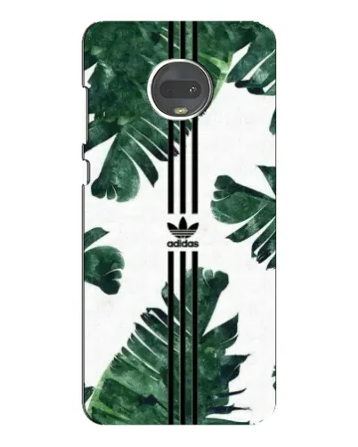 Чехол для Motorola MOTO G7 с картинкой «Пальмовые листья адидас»