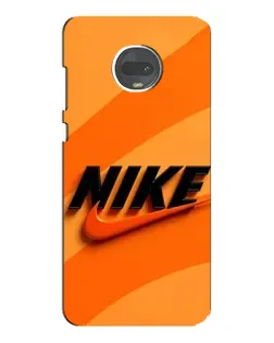 Чохол для Motorola MOTO G7 з картинкою «Помаранчевий драйв Nike»