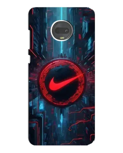 Чохол для Motorola MOTO G7 з картинкою «Техногенний стиль Nike»