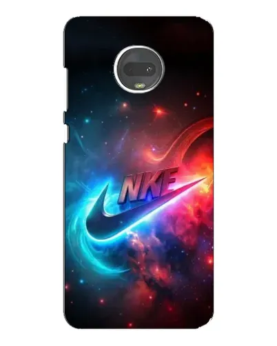 Чохол для Motorola MOTO G7 з картинкою «Вогняний логотип Nike»