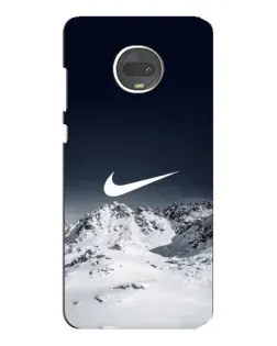 Чохол для Motorola MOTO G7 з картинкою «Nike — зимові гори»