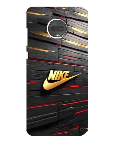 Чохол для Motorola MOTO G7 з картинкою «Золотий Nike на металі»