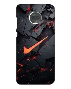 Чохол для Motorola MOTO G7 з картинкою «Nike — ефект розломів»