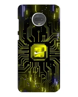 Чохол для Motorola MOTO G7 з картинкою «Nike — золота іскра»