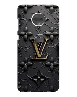 Чехол для Motorola MOTO G7 с картинкой «Кожаная текстура LV»