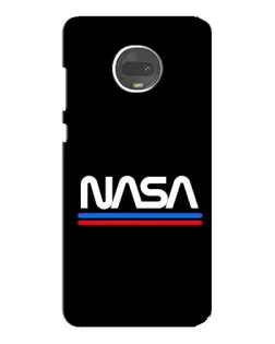 Чохол для Motorola MOTO G7 з картинкою «NASA — класика Red Blue»