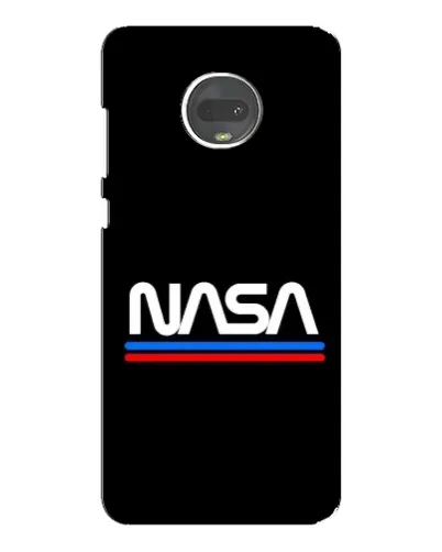 Чохол для Motorola MOTO G7 з картинкою «NASA — класика Red Blue»