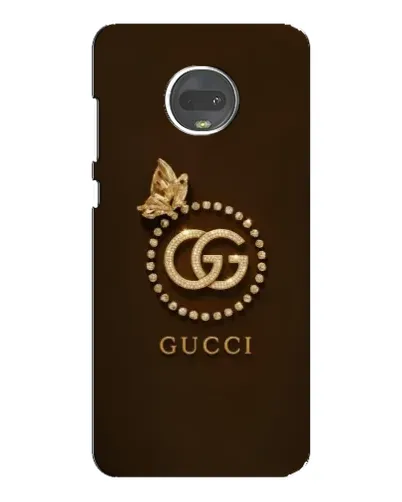 Чехол для Motorola MOTO G7 с картинкой «Gucci — золотая бабочка»