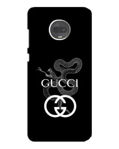Чехол для Motorola MOTO G7 с картинкой «Gucci — серебряная змея»