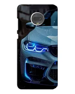 Чехол для Motorola MOTO G7 с картинкой «Взгляд BMW с синими фарами» Чехол для Motorola MOTO G7 с картинкой «Взгляд BMW с синими фарами»