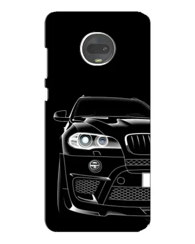 Чехол для Motorola MOTO G7 с картинкой «Темный силуэт BMW»