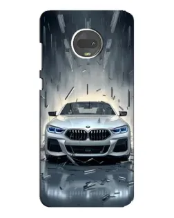 Чехол для Motorola MOTO G7 с картинкой «BMW в свете фар»