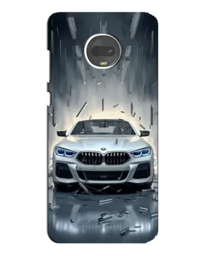 Чехол для Motorola MOTO G7 с картинкой «BMW в свете фар»