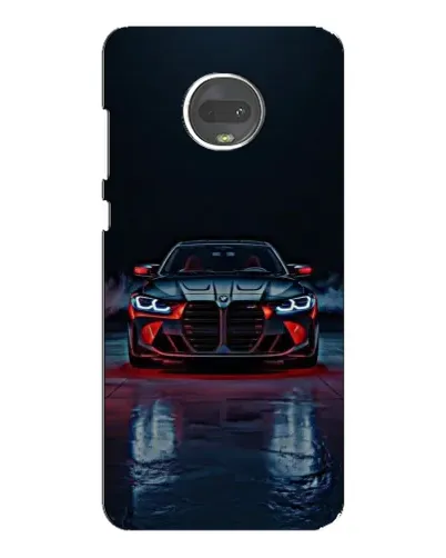 Чехол для Motorola MOTO G7 с картинкой «BMW на мокрой дороге»