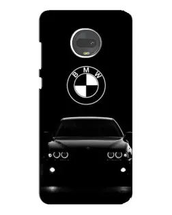 Чехол для Motorola MOTO G7 с картинкой «BMW — взгляд из темноты»