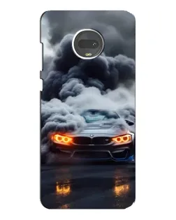 Чехол для Motorola MOTO G7 с картинкой «BMW в дыму»
