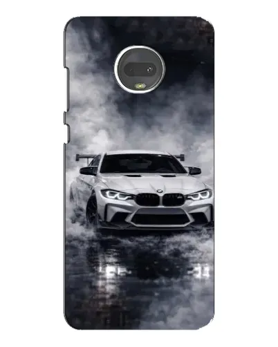 Чехол для Motorola MOTO G7 с картинкой «BMW сквозь туман»