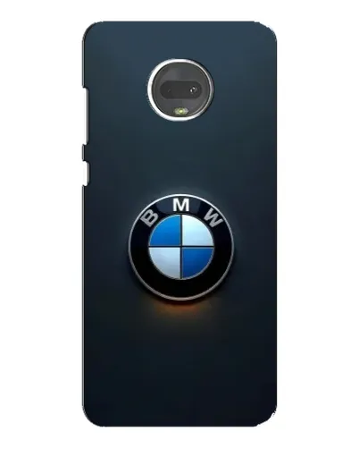Чехол для Motorola MOTO G7 с картинкой «Логотип BMW — минимализм»