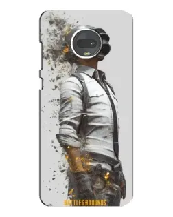 Чехол для Motorola MOTO G7 с картинкой «PUBG — боец в пыли»