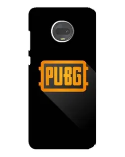 Чехол для Motorola MOTO G7 с картинкой «PUBG — рамка лого»