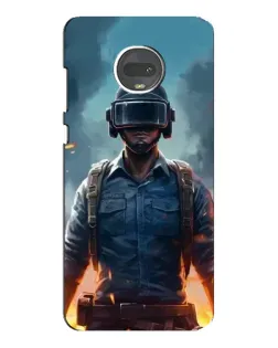 Чехол для Motorola MOTO G7 с картинкой «PUBG — реалистичный герой»