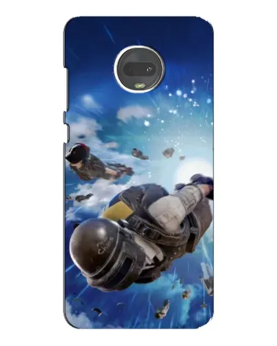 Чехол для Motorola MOTO G7 с картинкой «Десант PUBG — прыжок»