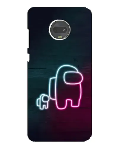 Чехол для Motorola MOTO G7 с картинкой «Among Us неон-арт» Чехол для Motorola MOTO G7 с картинкой «Among Us неон-арт»