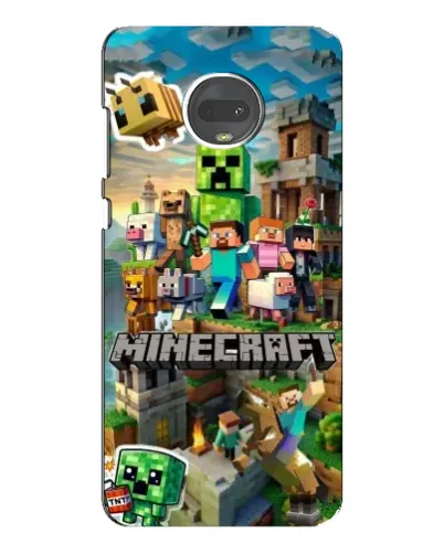Чехол для Motorola MOTO G7 с картинкой «Замок Minecraft»