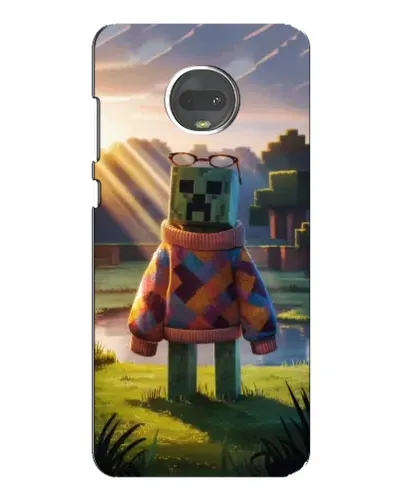 Чехол для Motorola MOTO G7 с картинкой «Крипер в свитере»