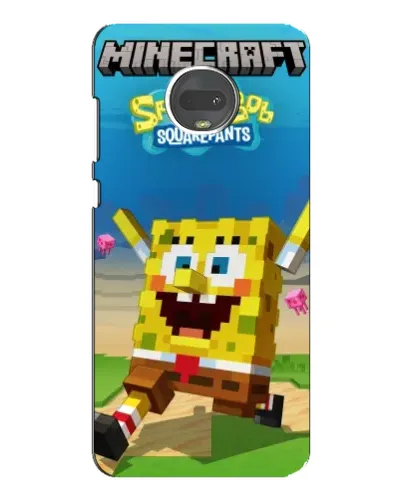 Чохол для Motorola MOTO G7 з картинкою «Губка Боб Minecraft» Чохол для Motorola MOTO G7 з картинкою «Губка Боб Minecraft»