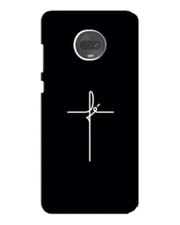 Чехол для Motorola MOTO G7 с картинкой «Тонкий крест»