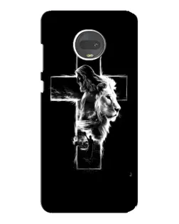 Чехол для Motorola MOTO G7 с картинкой «Сияющий крест Jesus»