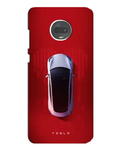 Чехол для Motorola MOTO G7 с картинкой «Tesla Top View»