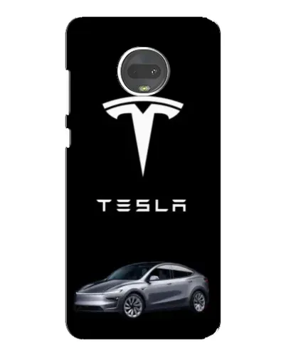 Чехол для Motorola MOTO G7 с картинкой «Tesla Model Y»
